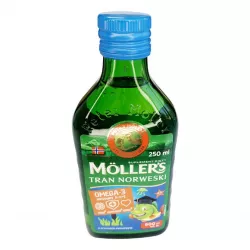 Рыбий жир Меллер Moller omega 3 (Mollers) р-р с фруктовым вкусом Европа 250мл фото